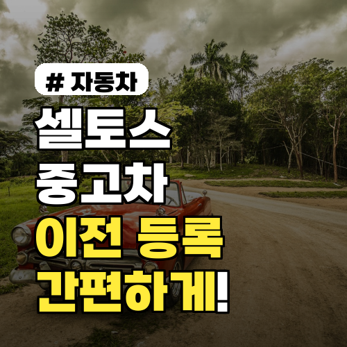 셀토스 중고차 이전 등록, 복잡한 서류 없이 5단계로 끝내는 법