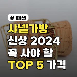 샤넬가방 신상 2024: 꼭 사야 할 모델 TOP 5 가격
