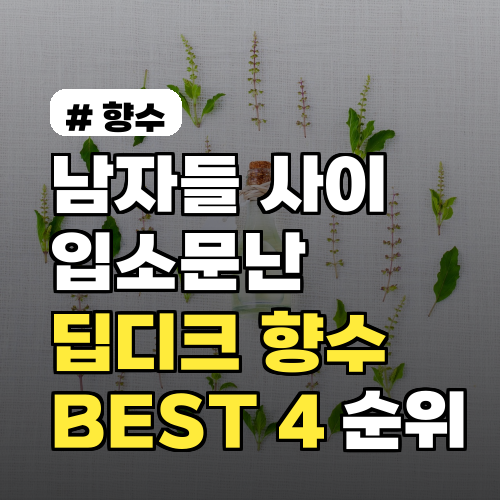 남자 딥디크 향수: 입소문난 BEST 4 순위와 선택 가이드