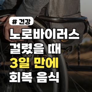 노로바이러스 회복! 3일 만에 기력 찾는 음식 5가지