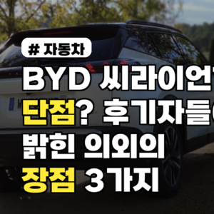 BYD 씨라이언 7 단점 분석, 후기자들이 뽑은 의외의 장점 3가지