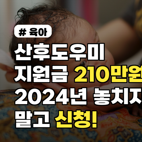 산후도우미 지원금 210만원: 2024년 신청 가이드 & 혜택