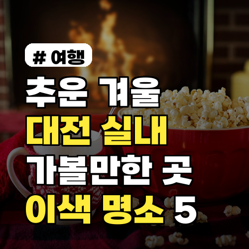 대전 실내 가볼만한 곳! 겨울에 따뜻한 이색 명소 5곳