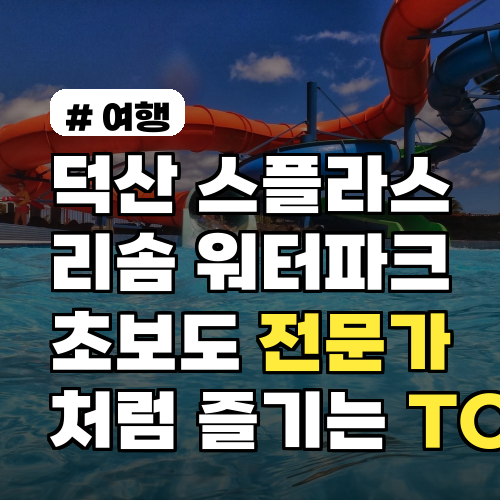 덕산 스플라스 리솜 워터파크, 초보도 전문가처럼 즐기는 꿀팁 TOP 5