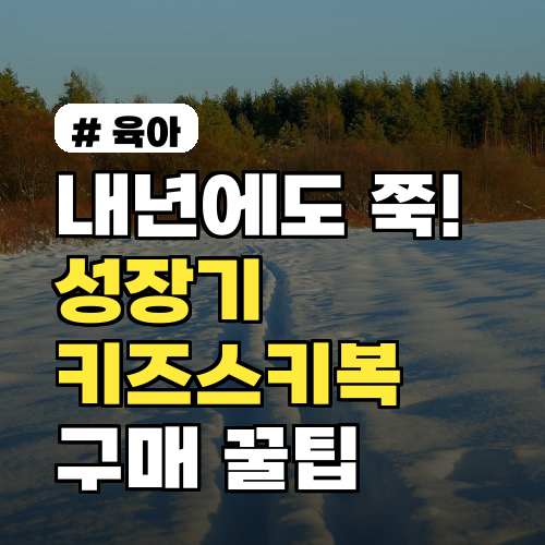 성장기 키즈스키복, 내년까지 입는 후회 없는 구매 꿀팁 3가지