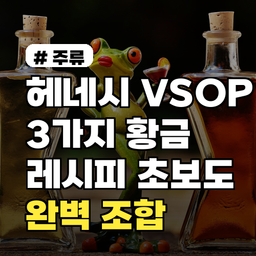 헤네시 VSOP 황금 레시피 3가지: 초보자도 즐기는 완벽 조합