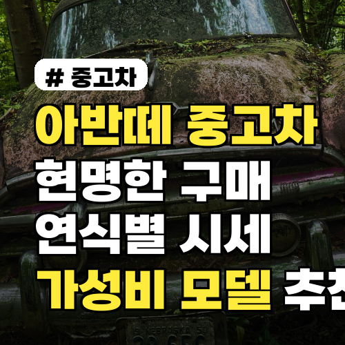 아반떼 중고차, 현명한 구매 팁: 연식별 시세와 추천 모델