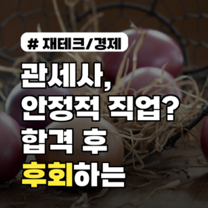 관세사, 안정적 직업이라고? 합격 후 후회하는 진짜 이유 3가지