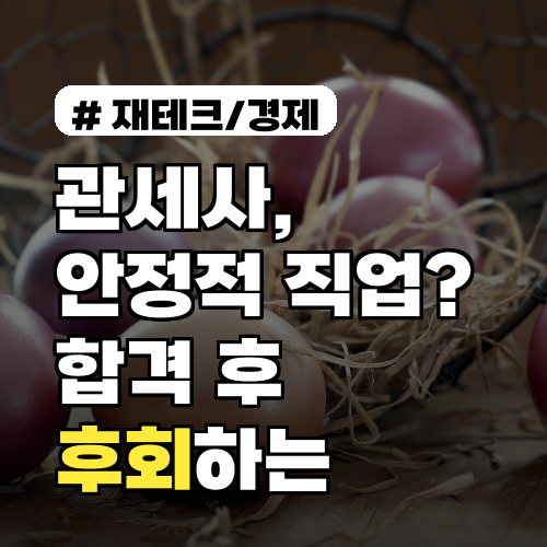 관세사, 안정적 직업이라고? 합격 후 후회하는 진짜 이유 3가지