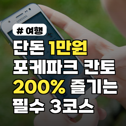 단돈 1만원으로 포케파크 칸토 200% 즐기는 필수 코스 3가지