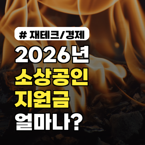 2026년 소상공인 지원금, 우리 동네는 얼마나 받을 수 있을까?