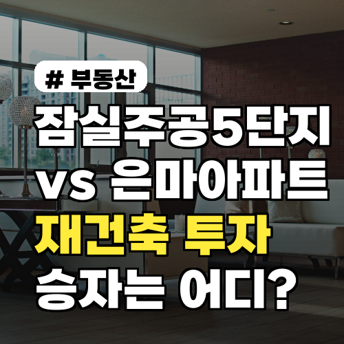 잠실주공5단지 vs 은마, 재건축 투자 승자는 어디일까?