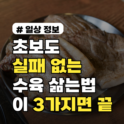 초보도 실패 없는 돼지고기 수육 삶는법! 이 3가지면 끝