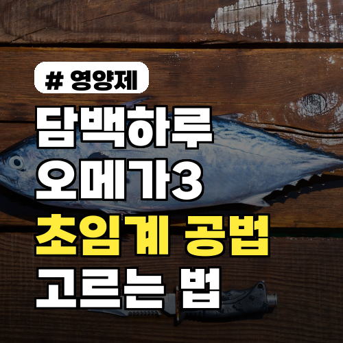 담백하루 오메가3 '초임계 공법'이 중요한 이유, 속지 않고 고르는 법