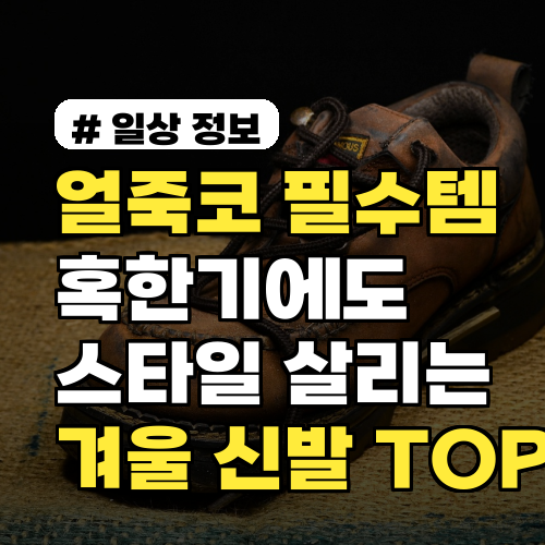 얼죽코 필수템! 혹한기에도 스타일 살리는 여성 겨울 신발 TOP 5