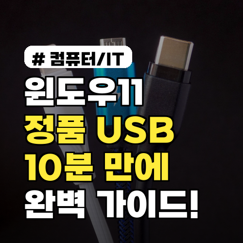 윈도우11 정품 USB, 초보자도 10분 만에 만드는 완벽 가이드