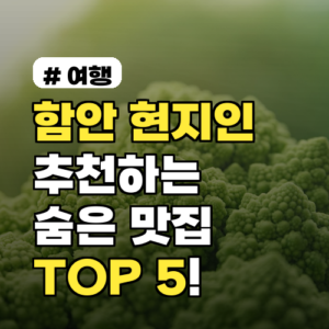 함안 현지인이 추천하는 숨은 맛집 TOP 5, 찐 로컬만 아는 곳!
