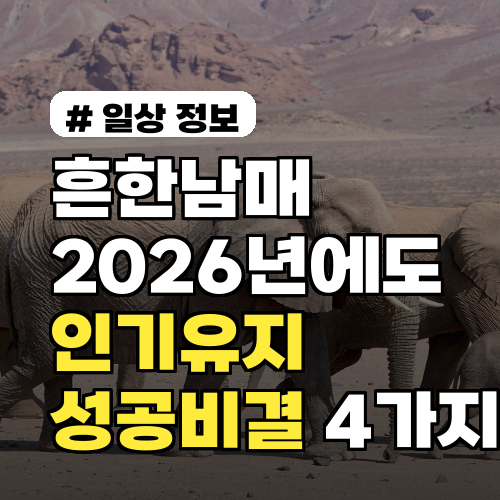 흔한남매가 2026년에도 인기 유지하는 의외의 성공 비결 4가지