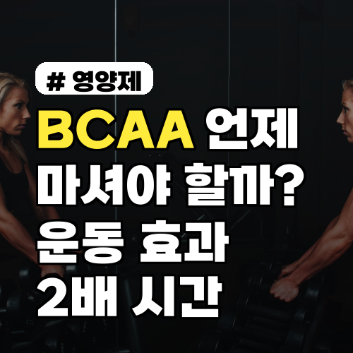 BCAA 언제 마셔야 할까? 운동 효과 2배 만드는 최적의 시간 3가지