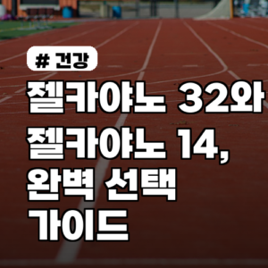 젤카야노32와 젤카야노14, 당신의 러닝을 위한 완벽 선택 가이드