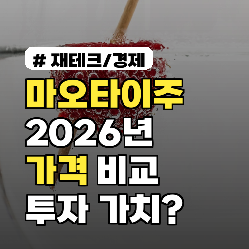 2026년 마오타이주 가격: 면세점, 국내, 중국 현지 비교